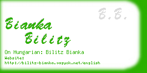 bianka bilitz business card